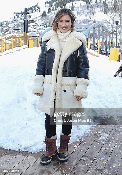 Sophia Bush wears Sorel Around Park City - Day 1 2016 Park City on January 22, 2016 in Park City, Utah.