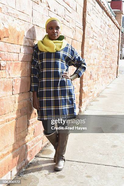 Singer Naomi Wachira attends the ASCAP Music Cafe 2016 during the Sundance Film Festival at Sundance ASCAP Music Cafe on January 22, 2016 in Park...