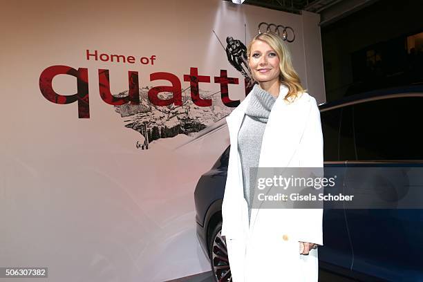 Gwyneth Paltrow attends the AUDI Night 2016 during Hahnenkamm Race Weekend on January 22, 2016 in Kitzbuehel, Austria.