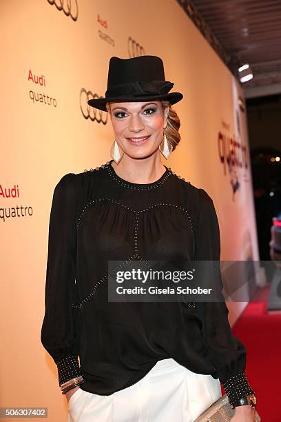 Maria Hoefl Riesch attends the AUDI Night 2016 during Hahnenkamm Race Weekend on January 22, 2016 in Kitzbuehel, Austria.