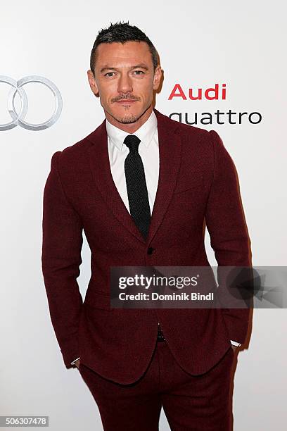 Luke Evans attends the Audi Night 2016 at Hotel zur Tenne on January 22, 2016 in Kitzbuehel, Austria.