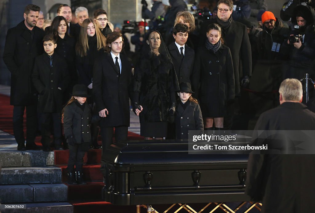 State Funeral Service for Celine Dion's Husband Rene Angelil