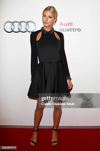 Lena Gercke attends the Audi Night 2016 at Hotel zur Tenne on January 22, 2016 in Kitzbuehel, Austria.