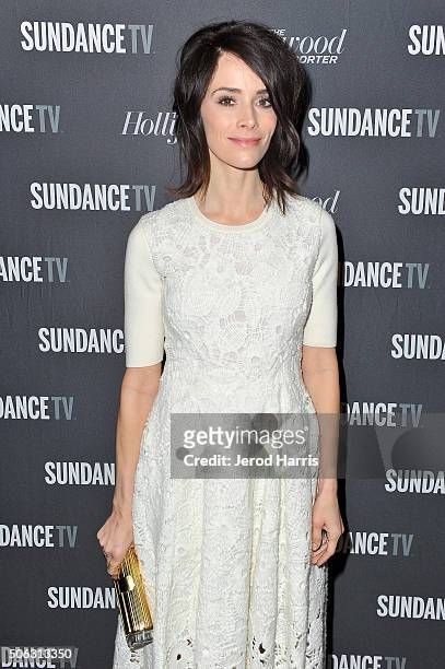 Actress Abigail Spencer attends the The Hollywood Reporter and SundanceTV's 2016 Sundance Film Festival Kickoff Party on January 22, 2016 in Park...