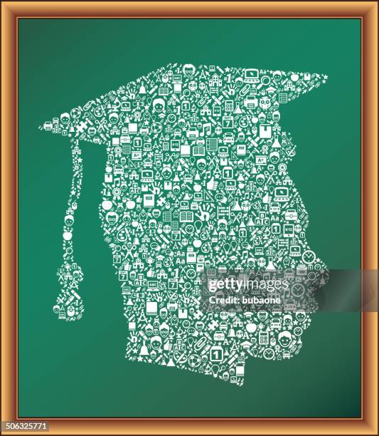 graduate educational royalty free vector graphic blackboard - bus side stock illustrations