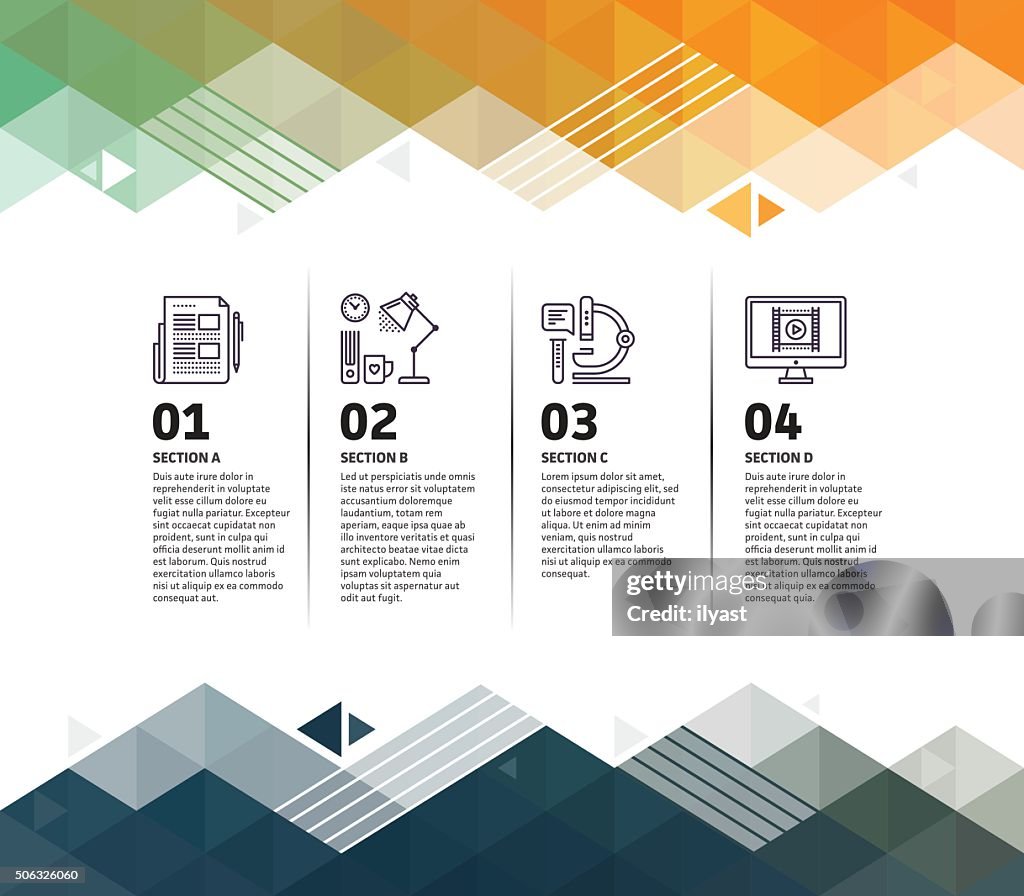 Research Visual Background Research Infographic Abstract Background High-Res Vector Graphic ...