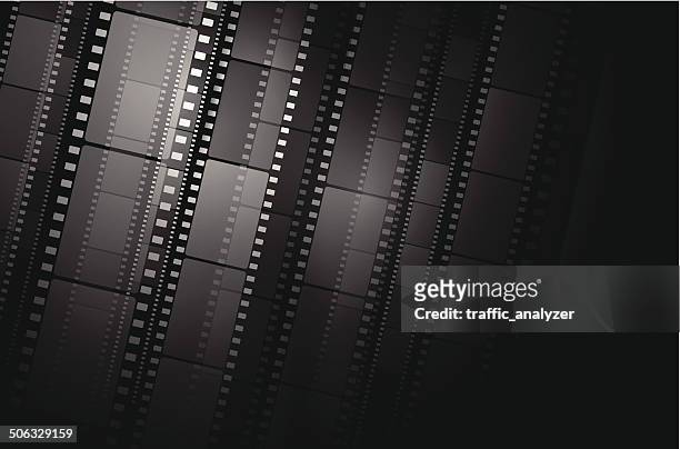 filmstrips - film industry stock illustrations