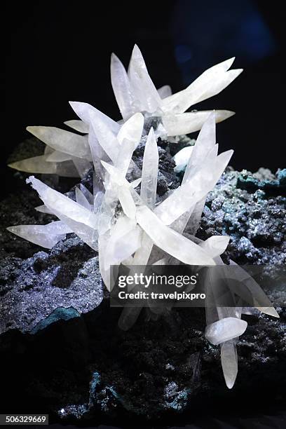 natural calcite crystals - calcite stock pictures, royalty-free photos & images