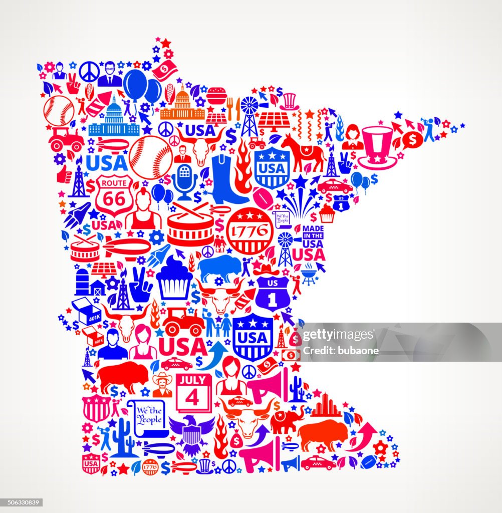 Localized Minnesota Graphics Minnesota Us Royalty Free Vector Art Pattern High-Res Vector Graphic ...