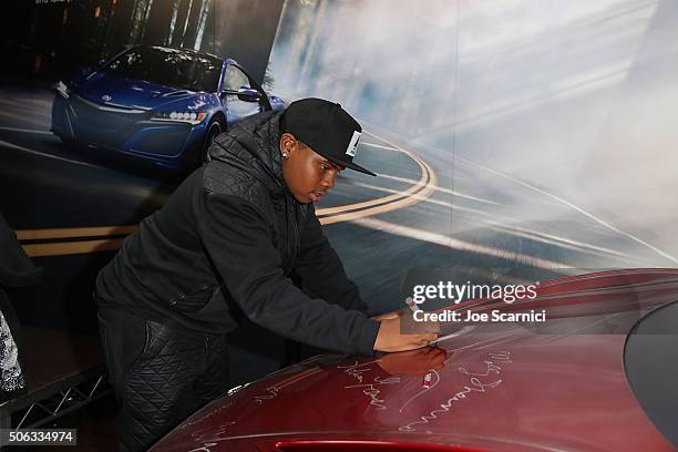 Markees Christmas attends the "Swiss Army Man" Premiere Party at The Acura Studio at Sundance Film Festival 2016 on January 22, 2016 in Park City,...