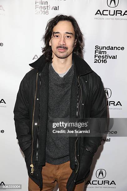 Jason Lew arrives at "Swiss Army Man" Premiere Party at The Acura Studio at Sundance Film Festival 2016 on January 22, 2016 in Park City, Utah.