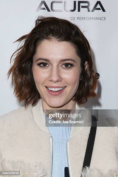 Mary Elizabeth Winstead arrives at "Swiss Army Man" Premiere Party at The Acura Studio at Sundance Film Festival 2016 on January 22, 2016 in Park...