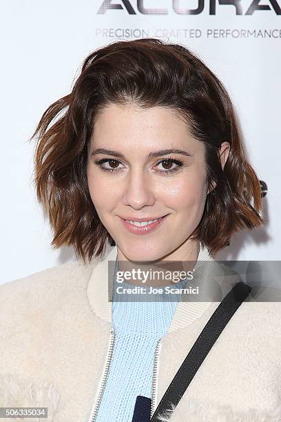 Mary Elizabeth Winstead arrives at "Swiss Army Man" Premiere Party at The Acura Studio at Sundance Film Festival 2016 on January 22, 2016 in Park...