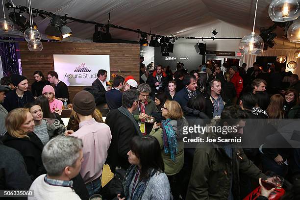 General view of atmosphere at the "Swiss Army Man" Premiere Party at The Acura Studio at Sundance Film Festival 2016 on January 22, 2016 in Park...
