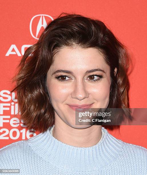 Actress Mary Elizabeth Winstead attends the 'Swiss Army Man' Premiere during the 2016 Sundance Film Festival at Eccles Center Theatre on January 22,...