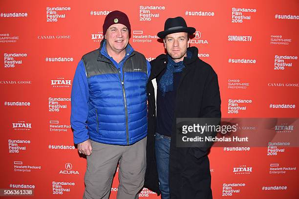 Co-President and co-founder of Sony Pictures Classics Tom Bernard and actor Ewan McGregor attends the "Miles Ahead" Premiere during the 2016 Sundance...