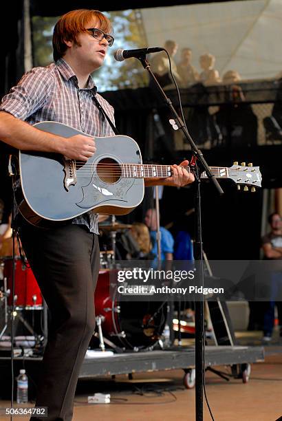 Ben Gibbard of Death Cab For Cutie performs onstage at The Bridge School Concert, at Shoreline Amphitheater in Mountain View, California, USA on 21st...