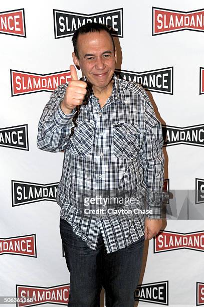 Gilbert Gottfried attends the Slamdance Film Festival World Premiere Of "Director's Cut" Photo Call at Treasure Mountain Inn on January 22, 2016 in...