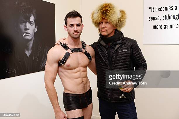 Director Morgan Spurlock attends HBO Documentary Film "Mapplethorpe: Look At The Pictures" gallery reception at Sundance on January 22, 2016 in Park...