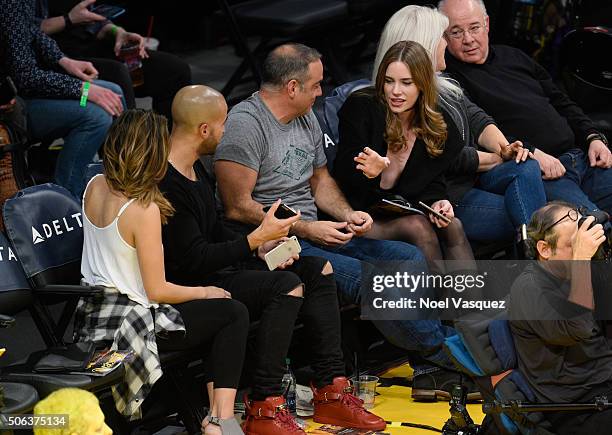 Christa B. Allen attends a basketball game between the San Antonio Spurs and the Los Angeles Lakers at Staples Center on January 22, 2016 in Los...