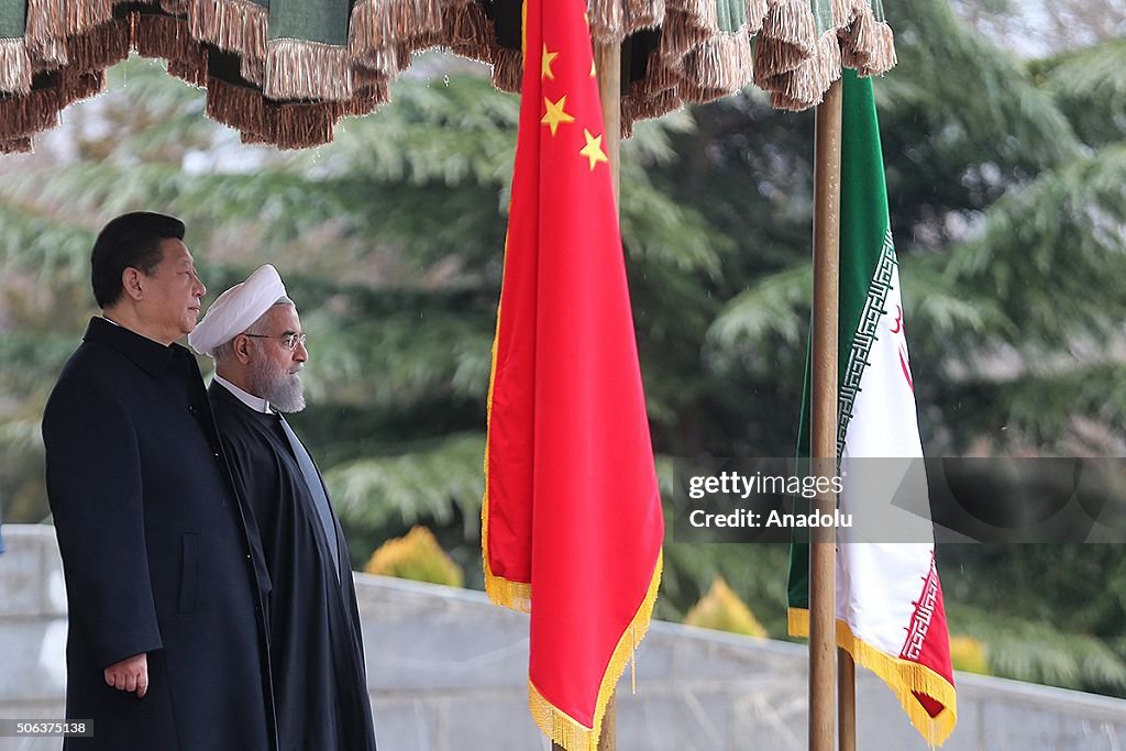  Chinese President Xi Jinping meets his Iranian counterpart Rouhani in Tehran