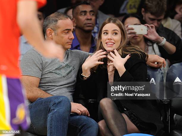 Christa B. Allen attends a basketball game between the San Antonio Spurs and the Los Angeles Lakers at Staples Center on January 22, 2016 in Los...