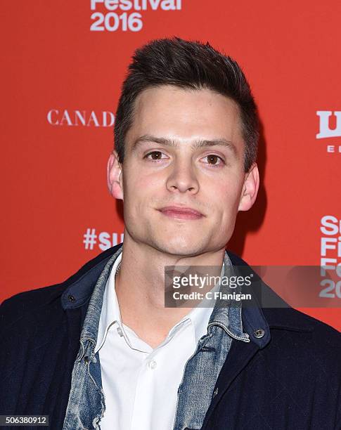 Actor Austin Lyon attends the 'Goat' Premiere at Library Center Theater on January 22, 2016 in Park City, Utah