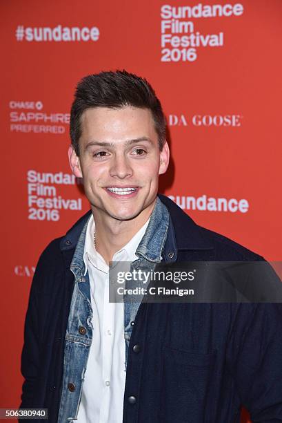 Actor Austin Lyon attends the 'Goat' Premiere at Library Center Theater on January 22, 2016 in Park City, Utah