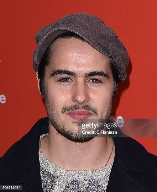 Actor Ben Schnetzer attends the 'Goat' Premiere during the 2016 Sundance Film Festival at Library Center Theater on January 22, 2016 in Park City,...