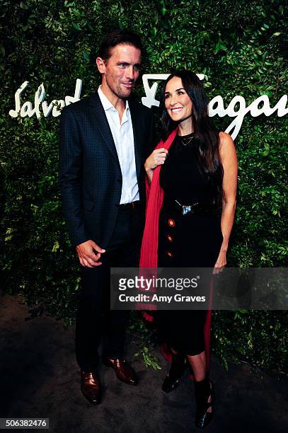 Italia James Ferragamo and Demi Moore attend the Salvatore Ferragamo 100th Year Celebration in Hollywood and Rodeo Drive Flagship Store Opening on...