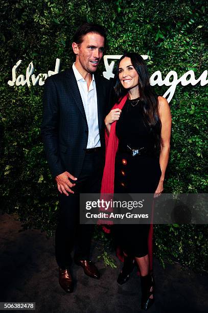 Italia James Ferragamo and Demi Moore attend the Salvatore Ferragamo 100th Year Celebration in Hollywood and Rodeo Drive Flagship Store Opening on...