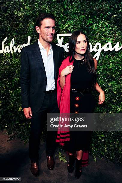 Italia James Ferragamo and Demi Moore attend the Salvatore Ferragamo 100th Year Celebration in Hollywood and Rodeo Drive Flagship Store Opening on...