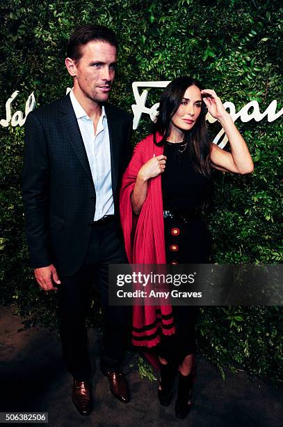 Italia James Ferragamo and Demi Moore attend the Salvatore Ferragamo 100th Year Celebration in Hollywood and Rodeo Drive Flagship Store Opening on...