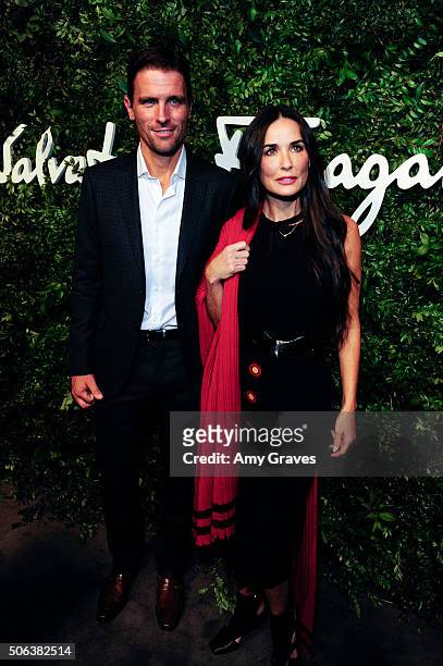 Italia James Ferragamo and Demi Moore attend the Salvatore Ferragamo 100th Year Celebration in Hollywood and Rodeo Drive Flagship Store Opening on...