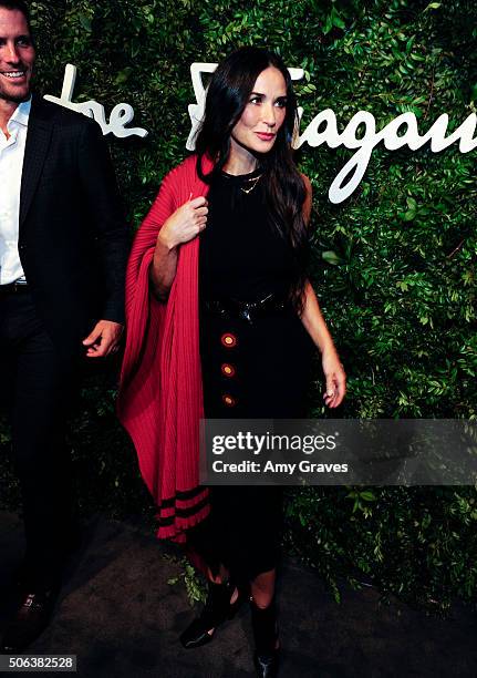 Italia James Ferragamo and Demi Moore attend the Salvatore Ferragamo 100th Year Celebration in Hollywood and Rodeo Drive Flagship Store Opening on...