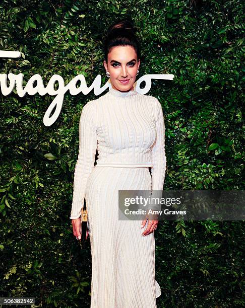 Elizabeth Chambers attends the Salvatore Ferragamo 100th Year Celebration in Hollywood and Rodeo Drive Flagship Store Opening on September 9, 2015 in...