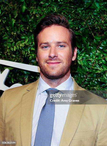 Armie Hammer attends the Salvatore Ferragamo 100th Year Celebration in Hollywood and Rodeo Drive Flagship Store Opening on September 9, 2015 in...