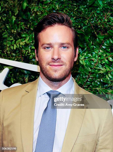 Armie Hammer attends the Salvatore Ferragamo 100th Year Celebration in Hollywood and Rodeo Drive Flagship Store Opening on September 9, 2015 in...