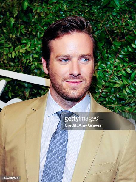 Armie Hammer attends the Salvatore Ferragamo 100th Year Celebration in Hollywood and Rodeo Drive Flagship Store Opening on September 9, 2015 in...
