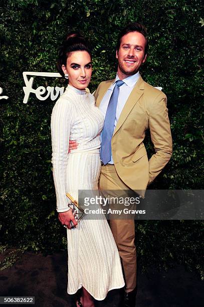 Elizabeth Chambers and Armie Hammer attend the Salvatore Ferragamo 100th Year Celebration in Hollywood and Rodeo Drive Flagship Store Opening on...
