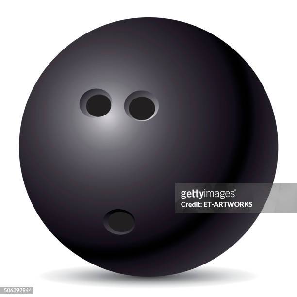 vektor-bild von bowling ball - kegelkugel stock-grafiken, -clipart, -cartoons und -symbole