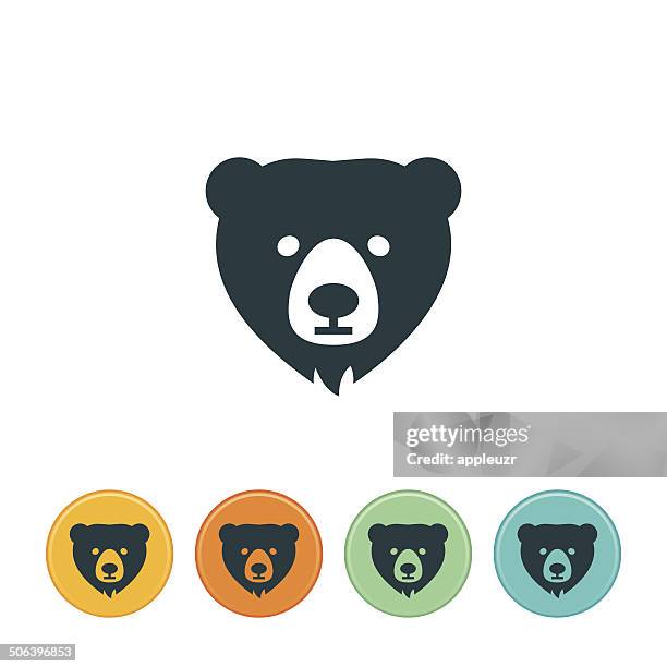 bear icon - bear stock illustrations