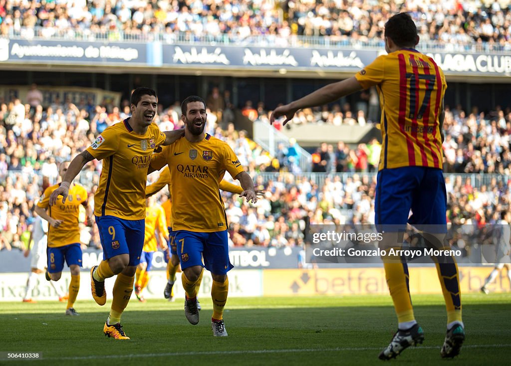 Malaga CF v FC Barcelona - La Liga