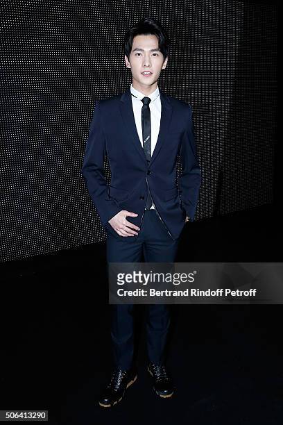 Actor Yang Yang attends the Dior Homme Menswear Fall/Winter 2016-2017 show as part of Paris Fashion Week on January 23, 2016 in Paris, France.