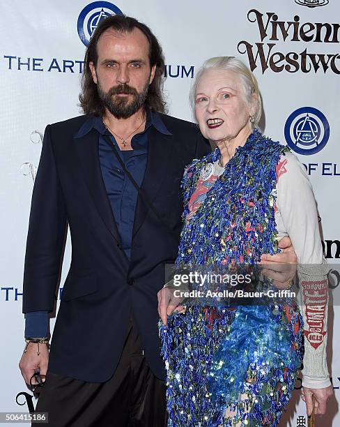 Andreas Kronthaler and designer Vivienne Westwood attend Art of Elysium's 9th Annual Heaven Gala at 3LABS on January 9, 2016 in Culver City,...