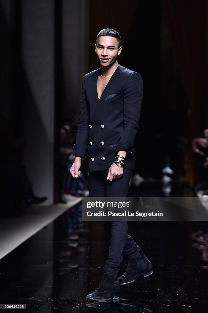 Balmain : Runway - Paris Fashion Week - Menswear F/W 2016-2017