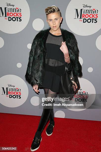 Designer Matt Sarafa attends the Minnie Mouse 'Rocks The Dots' art and fashion exhibit on January 22, 2016 in Los Angeles, California.