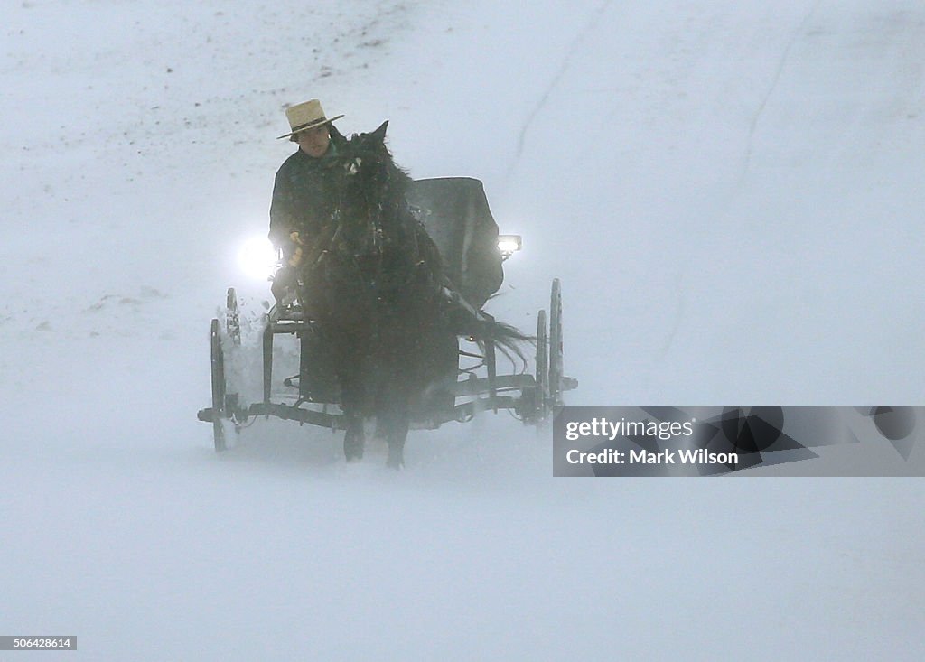 Huge Snow Storm Slams Into Mid Atlantic States