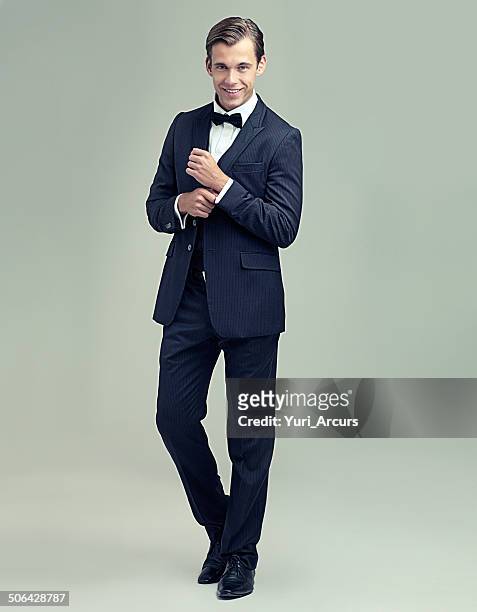 what a dapper gentleman - dinner jacket stock pictures, royalty-free photos & images