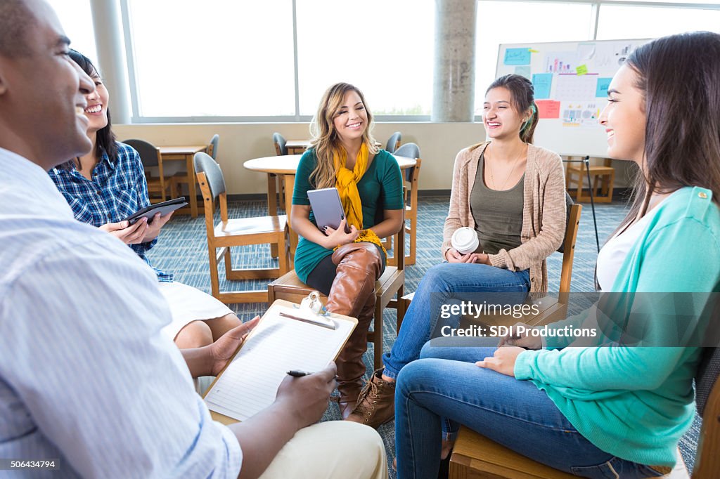 Student Support Session College Students Participate In Support Group High-Res Stock Photo ...